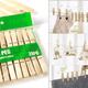 thumbnail image 2 of Pinzas De Ropa Madera Bambú Pack X 20 Unidades Resistentes, 2 of 4