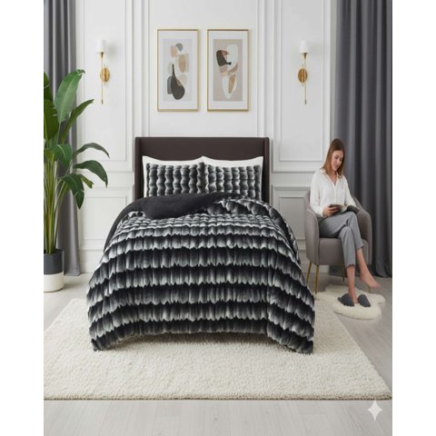 Mylhogar - Cubrecama2 Plazas Invierno Soft Touch Premium Chiporro