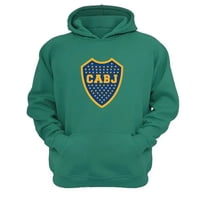 Genérico - Polerón Canguro Boca Juniors Verde Aguamarina Talla S Unisex