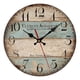 thumbnail image 3 of Reloj De Pared De Madera, Relojes De Cuarzo Decorativos De 12 Pulgadas Para Dormitorio, Sala De Estar, Hogar A, 3 of 5