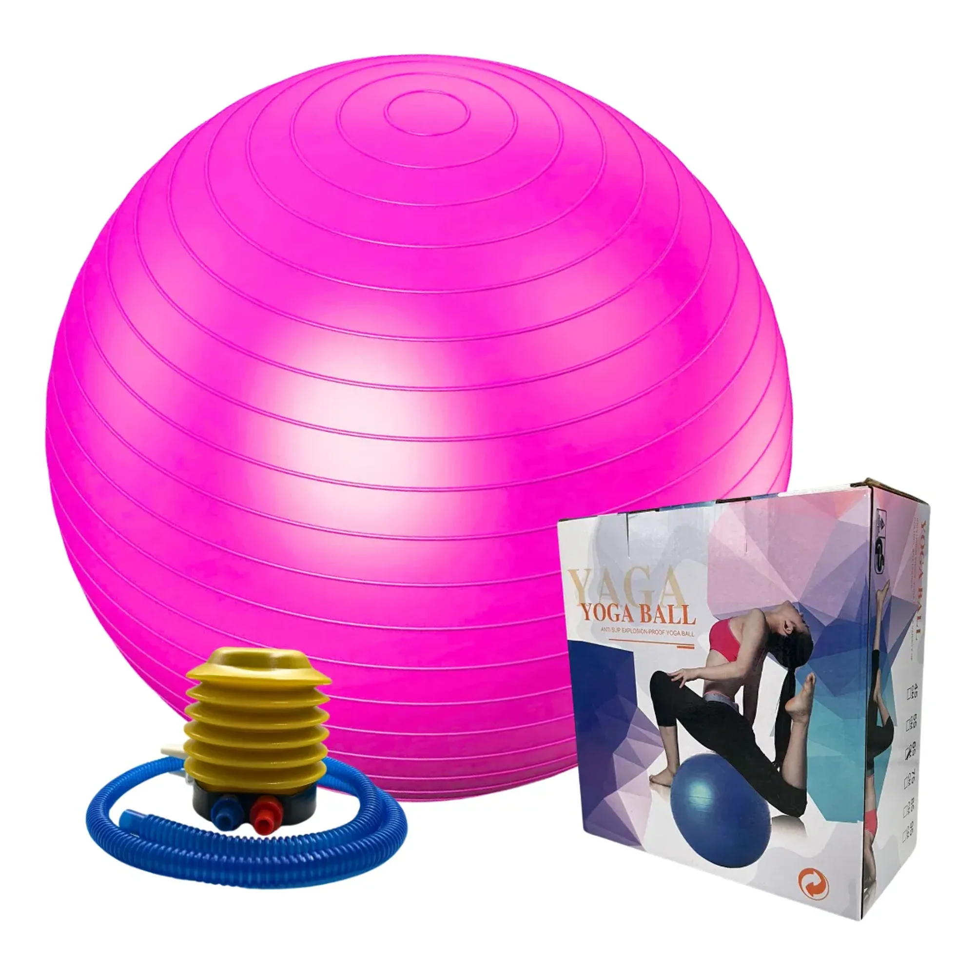 Linea Sport - Pelota De Pilates Balón De Yoga Pilates 50 A 55cm + Inflador
