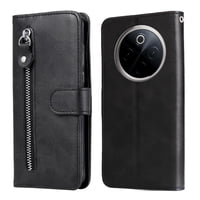 Gangxun - Funda Con Cremallera Para Google Pixel 9A, Carcasa Cartera De Cuero Pu Con Soporte Y Tarjetero