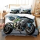 thumbnail image 1 of Kawasaki Bedding Set Single Twin Full Queen King Size Bed Set Aldult Kid Bedroom Duvetcover Sets Cool Wild MotorcycleBed Sheets, 1 of 5