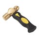 thumbnail image 4 of Martillo De Sello De Latón De 1 Libra Con Mango Corto De Cabeza De Mazo Plano Para Manualidades De Bricolaje, 4 of 5