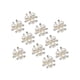 thumbnail image 1 of 10 Botones De Cuentas De Diamantes De Imitación Con Reverso Plano Para Accesorios De Ropa, 1 of 5