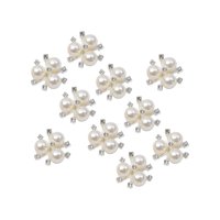 Bothyi - 10 Botones De Cuentas De Diamantes De Imitación Con Reverso Plano Para Accesorios De Ropa