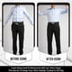 thumbnail image 5 of Ligas de camisa para hombre, ajustables, suaves y elásticas con clips antideslizantes, ideales para calcetines militares o profesionales, talla única (patrón de ondas en Y negro), 5 of 6