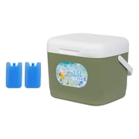 Magideal - Nevera Portátil Clásica De 15 Litros, Resistente Al Agua, Para Coche, Ideal Para Frío Y Calor. Verde