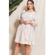 thumbnail image 4 of Vestido Mini Tejido con Estampado Abstracto, Talla 1XL, 4 of 8
