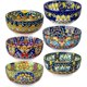 thumbnail image 1 of Vancasso SIMI Set de 6 tazones de cerámica estilo bohemio, 28 oz, 1 of 3