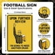thumbnail image 2 of Letrero Metálico CrazySign de Fútbol Americano, 8 x 12 Pulgadas, 2 of 3