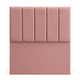 thumbnail image 2 of Respaldo de cama 1.5 plaza tubular felpa Rosa palo, 2 of 2