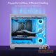 thumbnail image 5 of Ventilador PC Case LTC CF-121D, 120 mm, 5 V, 3 pines ARGB, 4 pines PWM, paquete de 3, 5 of 8