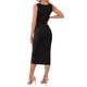 thumbnail image 3 of INSPIRE CHIC Vestido sin mangas para mujer, elegante con cuello cuadrado, ajustado en la cintura, fruncido, bodycon, para fiesta de noche, midi, talla L, negro, 3 of 6