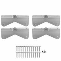 Xusx111 - Bisagra De Extensión De La Canaleta, Bisagras De Extensión De Canaleta De 4 Paquetes Se Ajusta A La Canaleta Rectangular O Cuadrada De 2X3, 3X4, 5 Pulgadas, 6 Pulgadas, Bisagra De Vuelta De