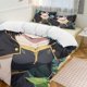 thumbnail image 1 of Black Clover Anime Home Bed 3-piece Set Classic Japanese Anime Polyester Wash Student Dormitory Set, 1 of 5