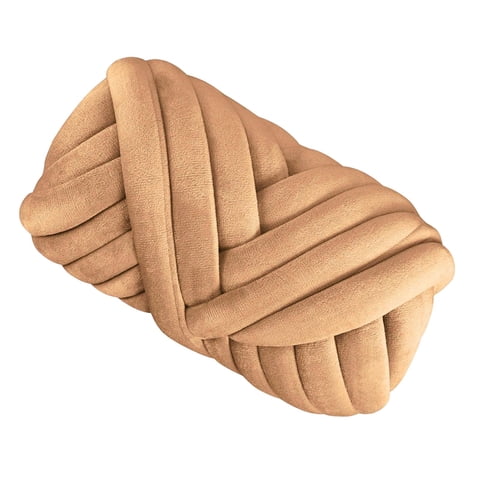 Magideal - Hilo Grueso De Algodón Y Poliéster Para Tejer Brazo De Tejer Hilo De Tejer A 250G Hilo Voluminoso Lavable Para Manta, Almohada, Fabricación , Khaki Caqui