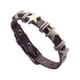 thumbnail image 5 of Estrella PU Pulsera de cuero Goth Ajustable Punk Aleación Regalo Unisex Hip Hop Joyería de moda Brazalete Brazalete Pulsera para Mujeres Hombres Marrón, 5 of 5