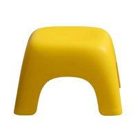 Magideal - Taburete Sencillo, Redondo Y Cómodo Para El Hogar, Decoración, Silla Portátil Ligera Para Para Muebles De Interior , Amarillo