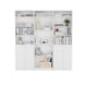 thumbnail image 1 of Combo 2 Estantes 2 Puertas + Estante 4 Repisas + 3 Complemento Blanco, 1 of 9