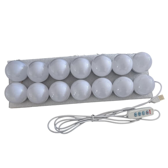 Vanity Bulbs Espejo cosmético 9 Nivel de brillo Extraíble Simple Moderno para Vanity Dormitorio Decoración de Decoración Maquilje