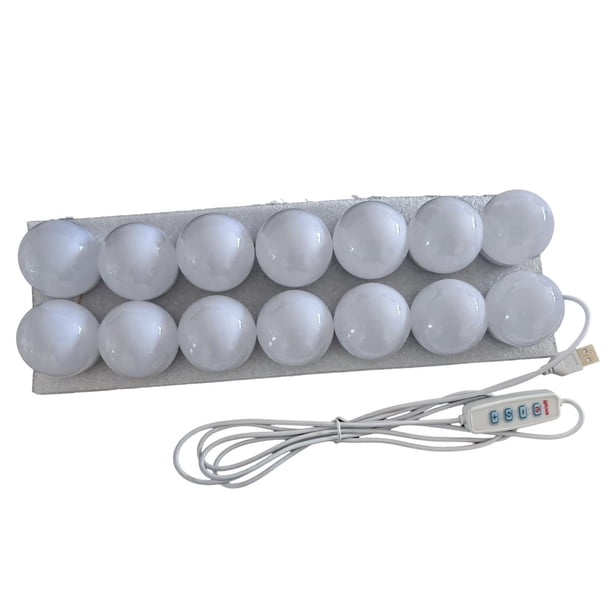 Vanity Bulbs Espejo cosmético 9 Nivel de brillo Extraíble Simple Moderno para Vanity Dormitorio Decoración de Decoración Maquilje