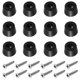 thumbnail image 1 of Uxcell Pies para Tablas de Cortar, 12 Paquete de Parachoques Antideslizantes con Tornillos de Acero Inoxidable (0.15"Wx0.41"H), 1 of 6