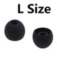 thumbnail image 3 of Puntas de Silicona Grandes JNSA 12 mm 6 Pares Negro, 3 of 3