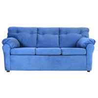 Muebles América - Sofa América 3 Cuerpos Tela Azul Petroleo