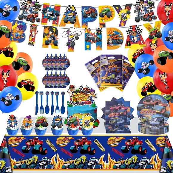 Artículos de fiesta Monster Truck Birthday 133 unidades para niño