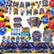 thumbnail image 1 of Artículos de fiesta Monster Truck Birthday 133 unidades para niño, 1 of 6