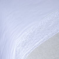 Zahr - Juego De Sabana Broderie Blanca King 144 Hilos