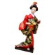 thumbnail image 1 of Kimono Japonés De 11 Pulgadas Geisha Doll Office Bar Adorno Artesanal Rojo, 1 of 3