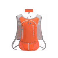 Genérico - Mochila Ultraligera Outdoor Trekking Running + Bolsa Agua Naranja