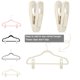 thumbnail image 2 of Pinzas de terciopelo TOFIIGREM para colgar faldas, 20 unidades, color beige, 2 of 7
