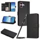 thumbnail image 1 of Funda Cartera Trébol para iPhone 16 con Ranuras Tarjetas y Carga Inalámbrica Negro, 1 of 6