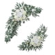 thumbnail image 3 of 2x Boda Arch Flores Flores artificiales Set de botín colgando Decoración de telón de fondo de decoración de señal de bienvenida para la recepción de l Estilo A, 3 of 5