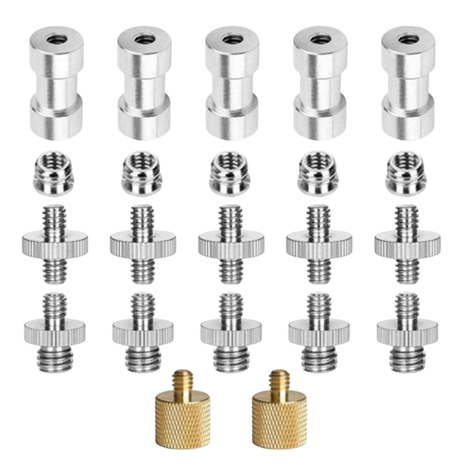 Bothyi - Tornillo De Cámara, 22 Tornillos Roscados Convertidores De 1/4 Pulgadas Y 3/8 Pulgadas