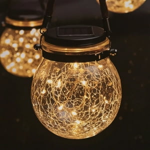 Genérico - Set 3 Lamparas Solar Para Jardin Patio Blanco