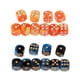 thumbnail image 1 of 20 Piezas Azul + Negro Naranja + Amarillo 6 Lados 16mm D6 Juego De Mesa De Resina Juego De Dados Pip, 1 of 5