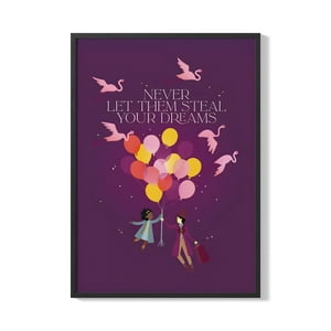 Creango - Cuadro Poster Enmarcado Willy Wonka Diseño 2 Decorativo