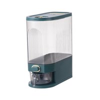 Magideal - Dispensador De Arroz, Organización De Cocina, Contenedor De Arroz Sellado Con Taza Medidora Para Granos, Alimentos Secos, Harina, Soja, Cocina , Verde Grande