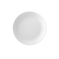 Kulsan - Set De 6 Platos Melamina Redondo Sin Borde Blanca 21 Cm Línea Clásica