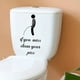 thumbnail image 4 of 1pc Clean Your Piss Toilet Sticker - Self-Adhesive Wall Decal for Bathroom Decor and Reminder, 4 of 4