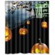 thumbnail image 1 of Cortina de ducha de Halloween con ganchos, tamaño 60 x 72 pulgadas, 1 of 3