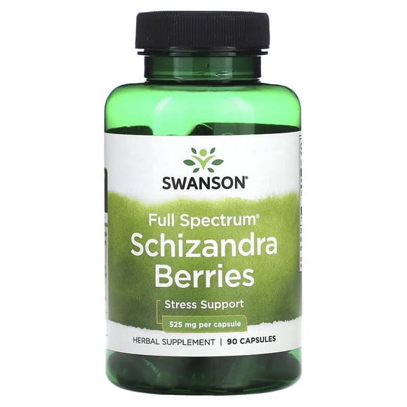 Swanson Bayas de Esquizandra, 525 mg 90 cápsulas