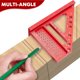thumbnail image 3 of Regla Multiángulo 3D Aleric Aluminio Roja para Carpintería, 3 of 3
