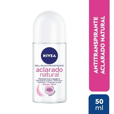 Desodorante Roll On Aclarado Natural Classic Touch 50 Ml Nivea