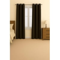 Clems - Pack 2 Cortina Tradicional 100% Blackout Cafe Oscuro