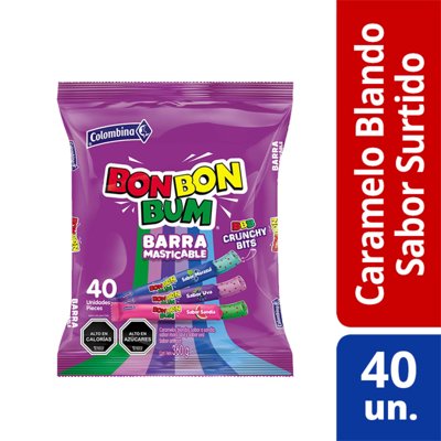 Caramelo Masticable Bonbon Bum Sabor Surtido 360 G Colombina